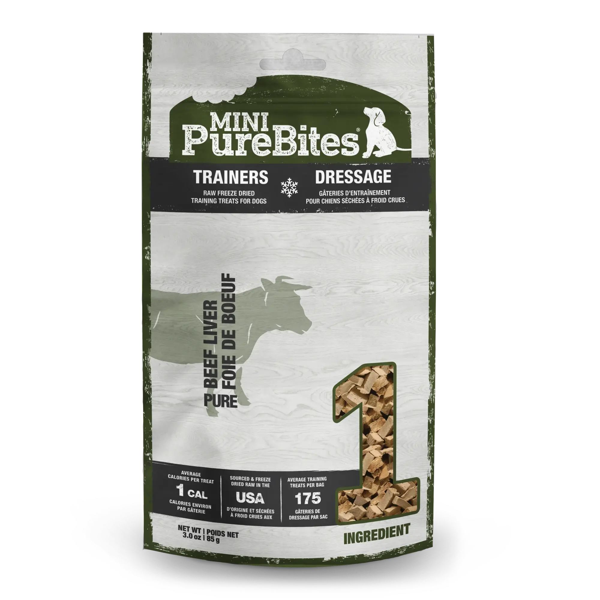 Purebites - Gâteries d'entrainement Foie de boeuf 85 g