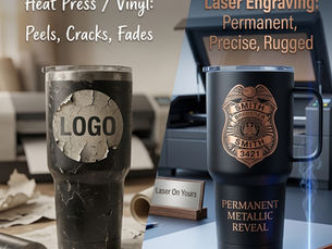 What Is Laser Engraving? (And Why It Beats Heat Press & Vinyl Every Time)