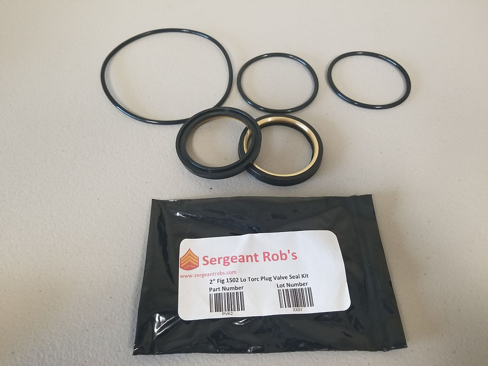 2"x 2" Fig 1502 Plug Valve Seal KIt Sergeantrobs