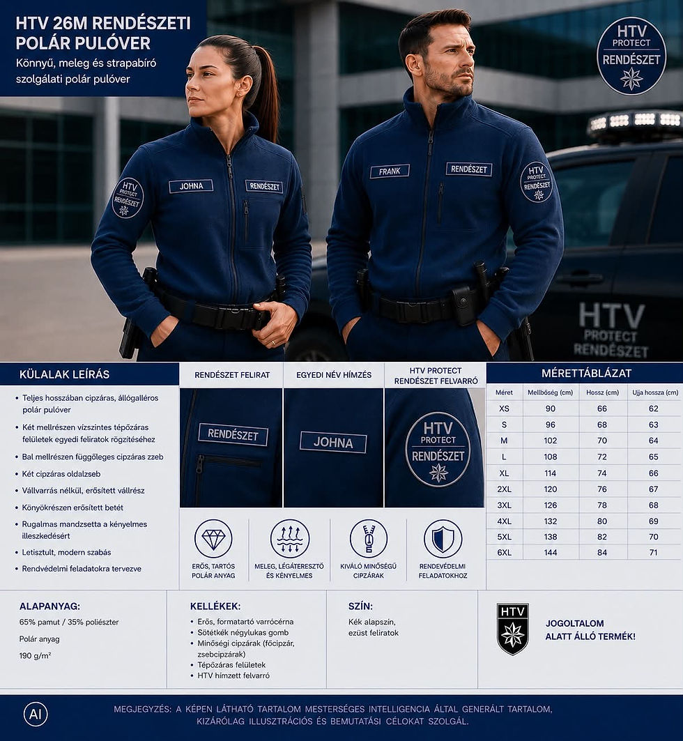 Indexkép: Szolgálati Polár pulóver