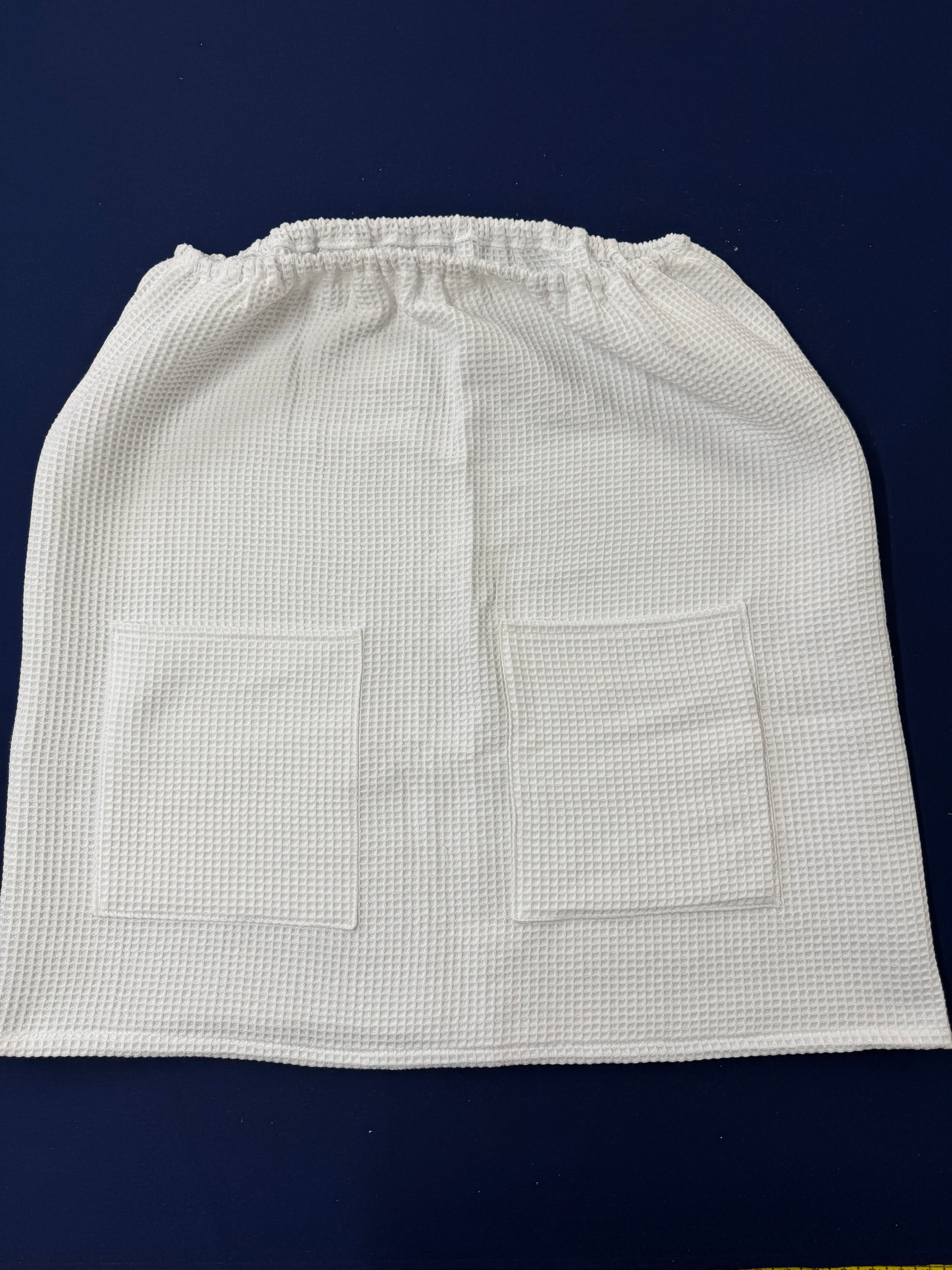 Szauna ruha /Zsebes Kozmetikai"Kezelő" ruha darázsmintás pamut