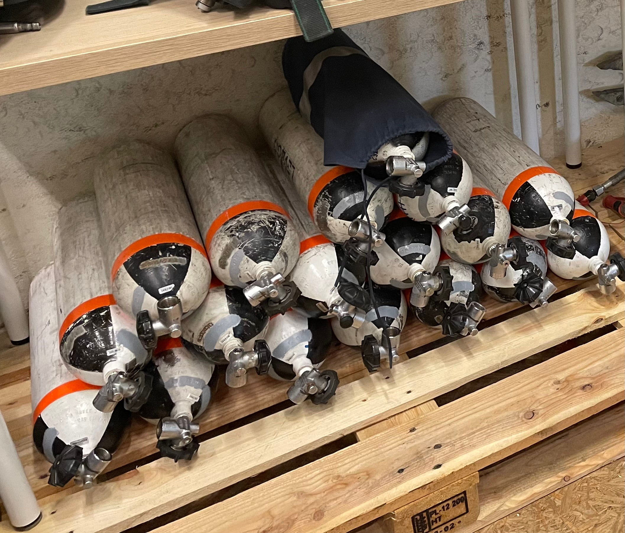 Acél sűrített levegős palack