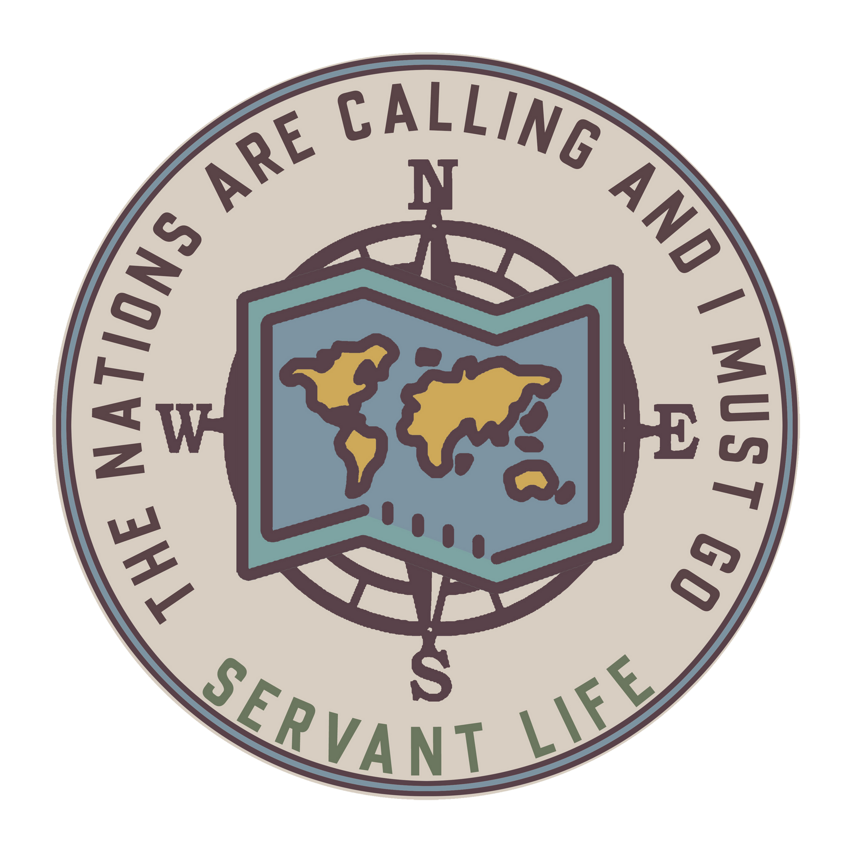 The Nations Are Calling Sticker