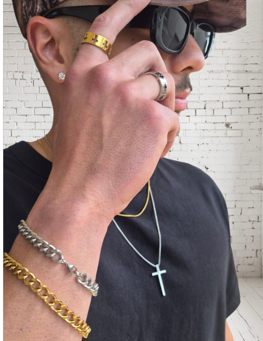 Thumbnail: Chain Link Bracelets in Silver, Gold or Black