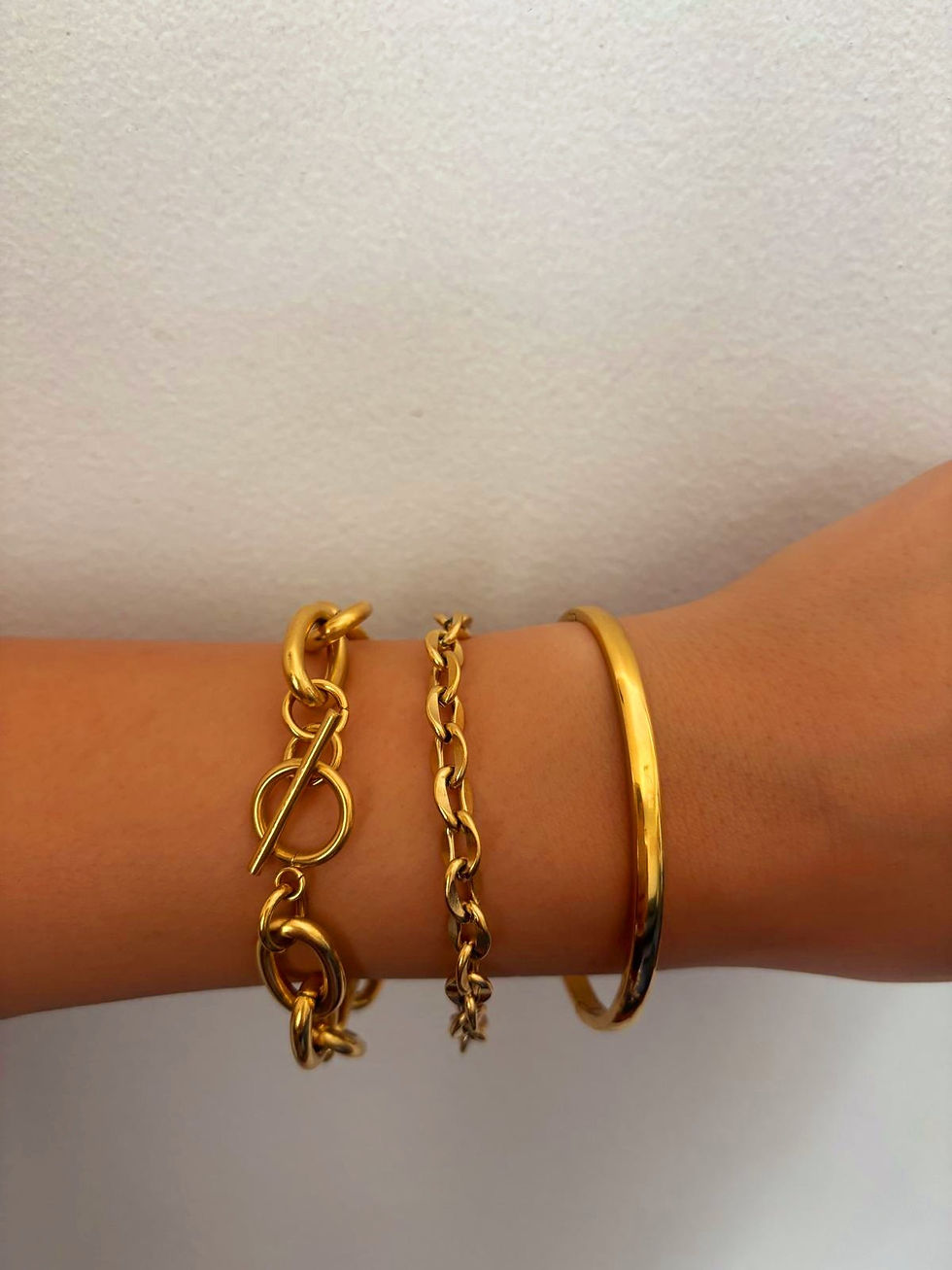 Thumbnail: 18K Gold-Filled Oval Link Chain Bracelet