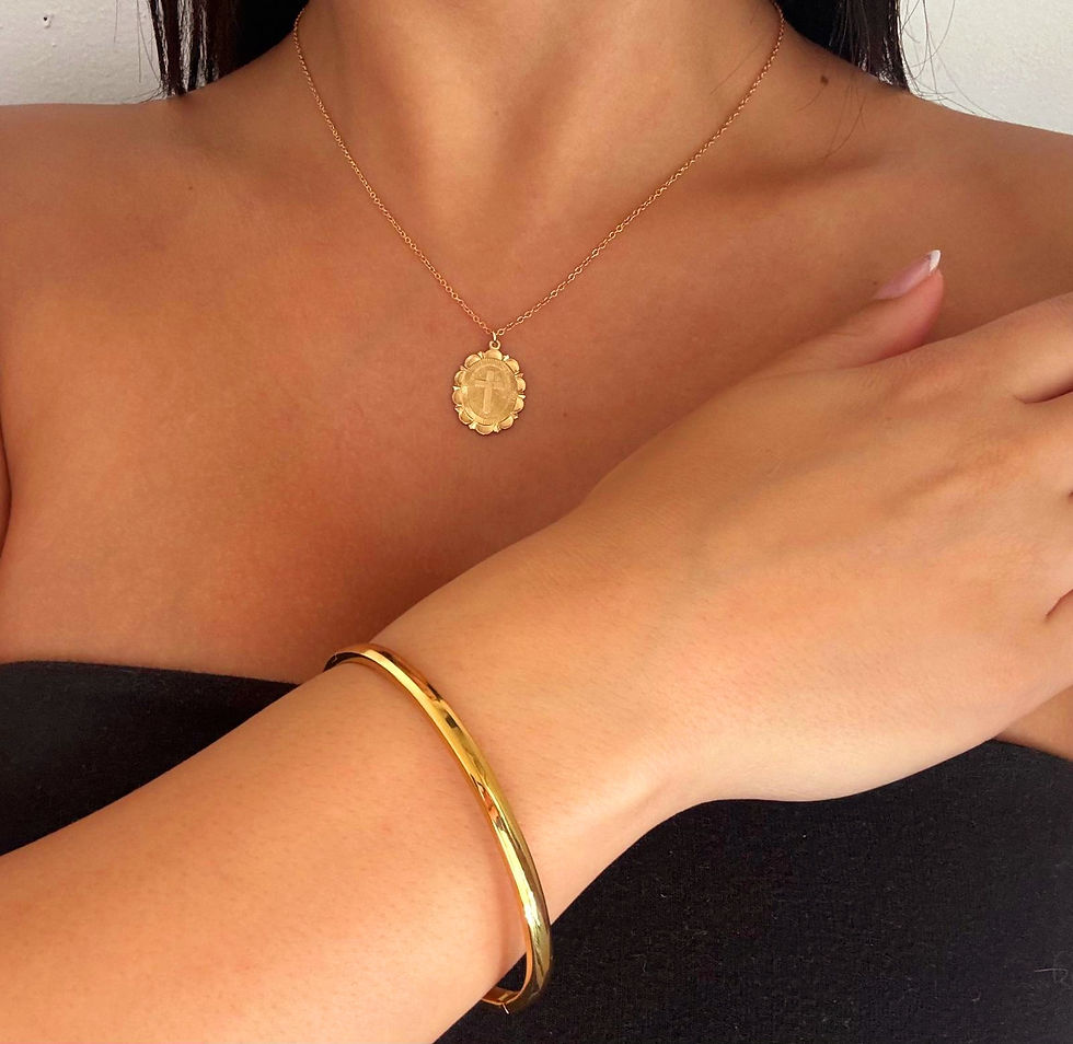 Thumbnail: Gold-Filled Cross Necklace – Protection & Faith