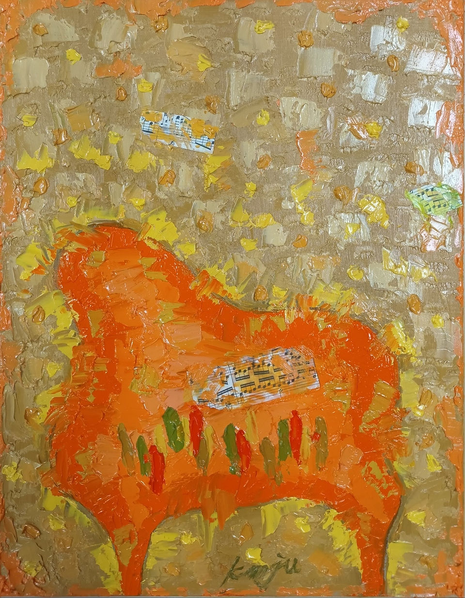 Minju Kim_My heart's music box 41x31.8cm Oil on canvas 2025