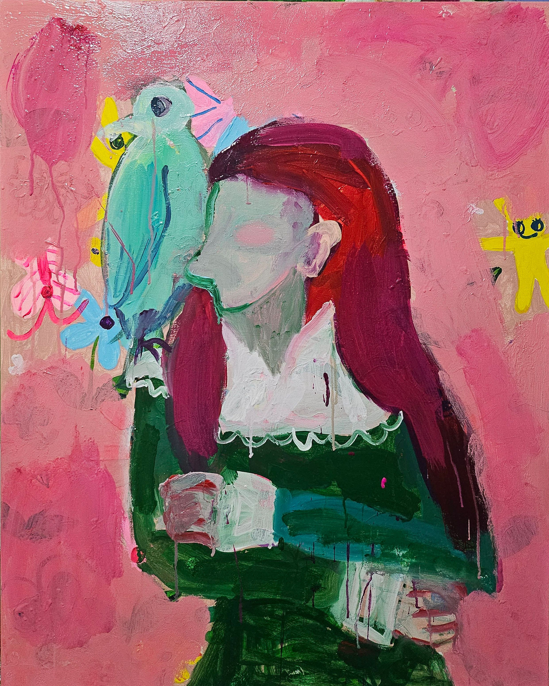 Traces of Childhood, 72.7x91.6 cm, Acrylic on canvas, 2026