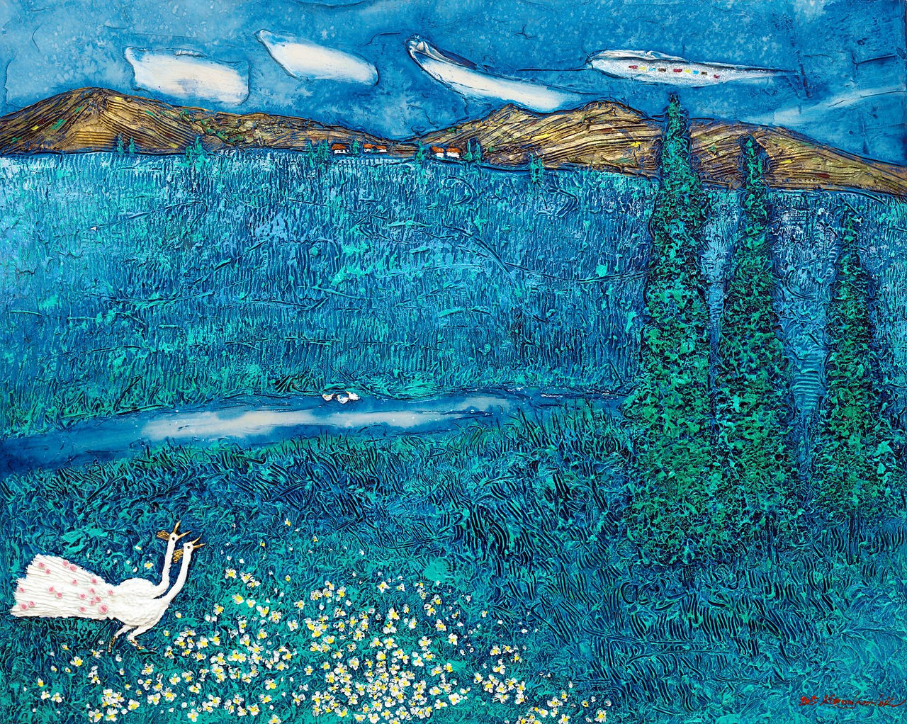 다시 가고픈 세비아 72.7×90.9cm 판넬에 혼합재료 2025
