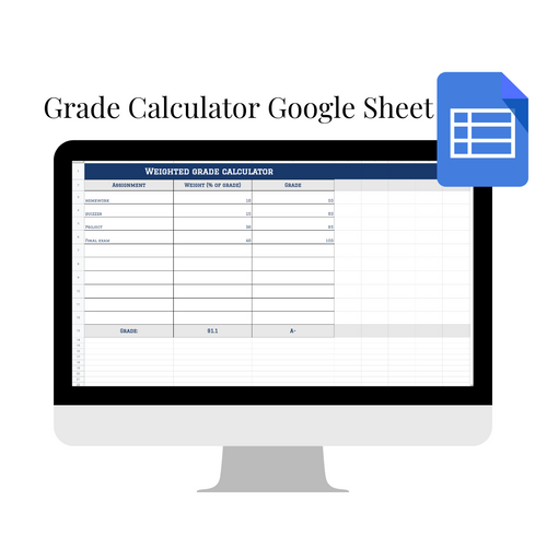 Final Grade Calculator Google Sheet | Dual Enrollment Co.