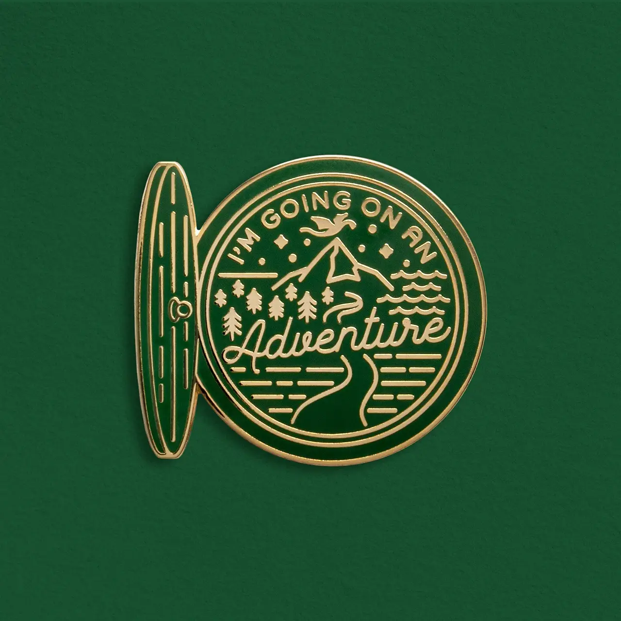 I'm Going On An Adventure Enamel Pin