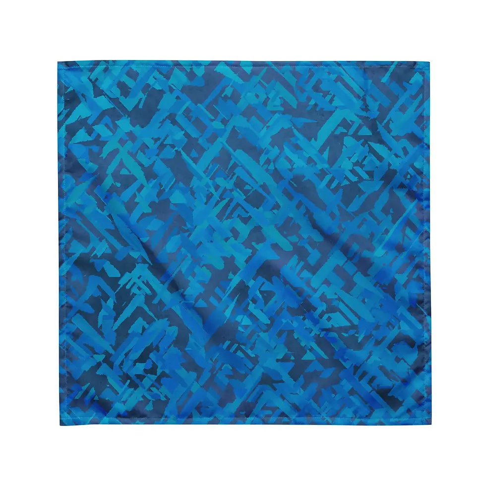 Thumbnail: Sebastian & Clementine Blue Arrows Bandana For Dogs and Cats