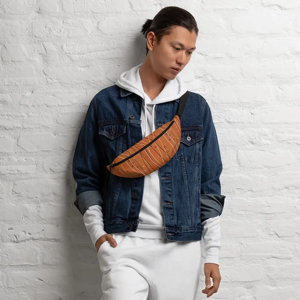 Thumbnail: Sebastian & Clementine Orange Shima-Shima Fanny Pack