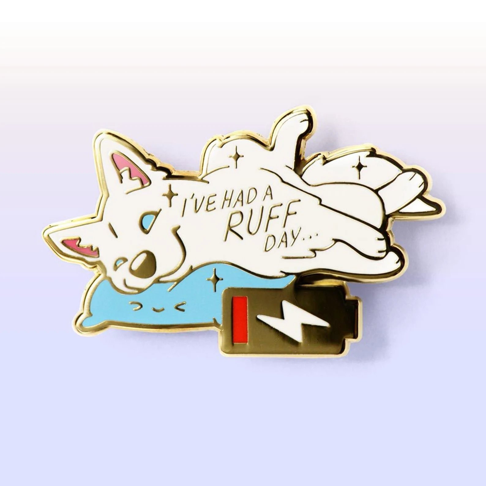 I've Had a Ruff Day Husky Hard Enamel Pin