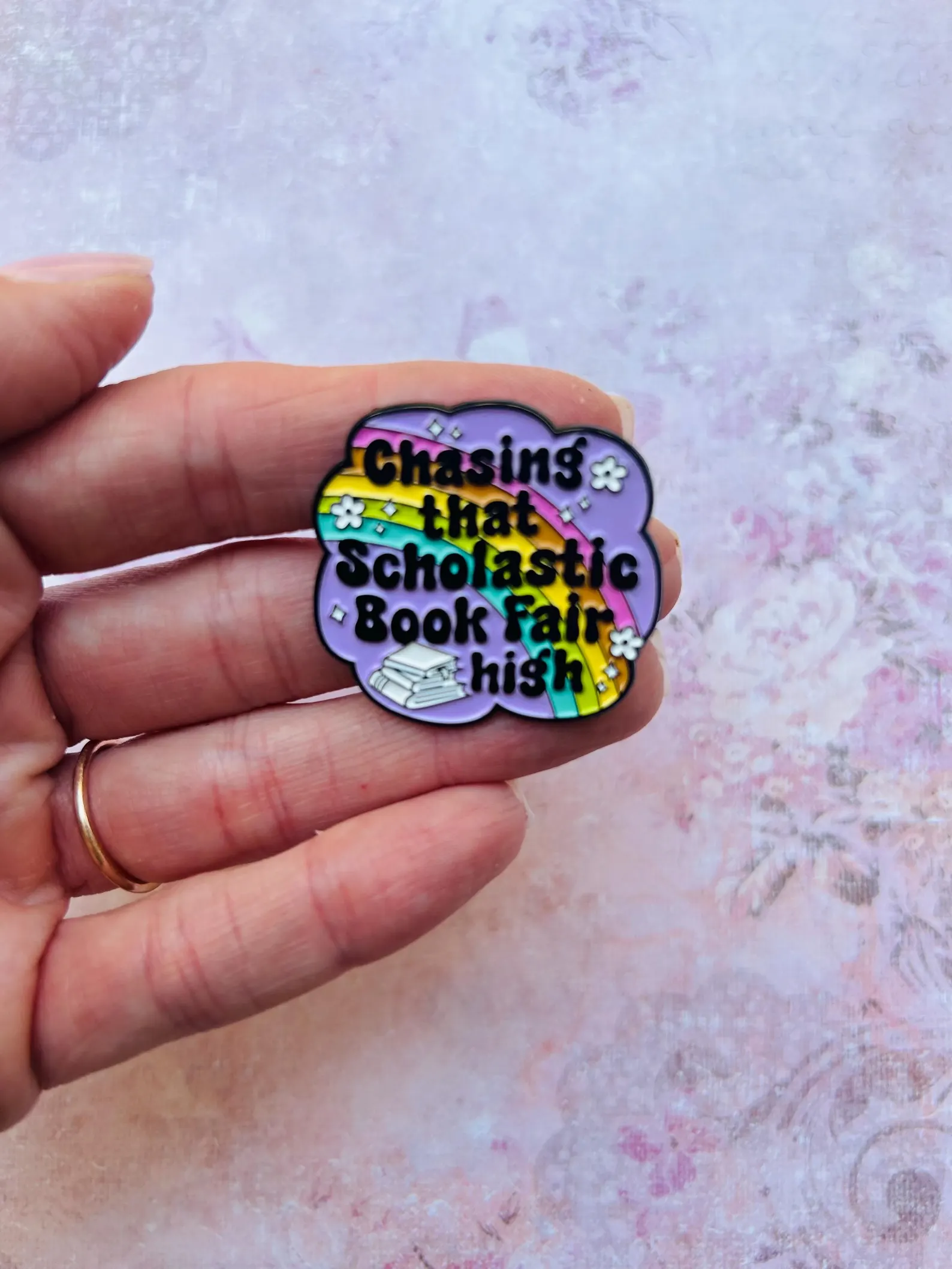 Scholastic Book Fair Enamel Pin