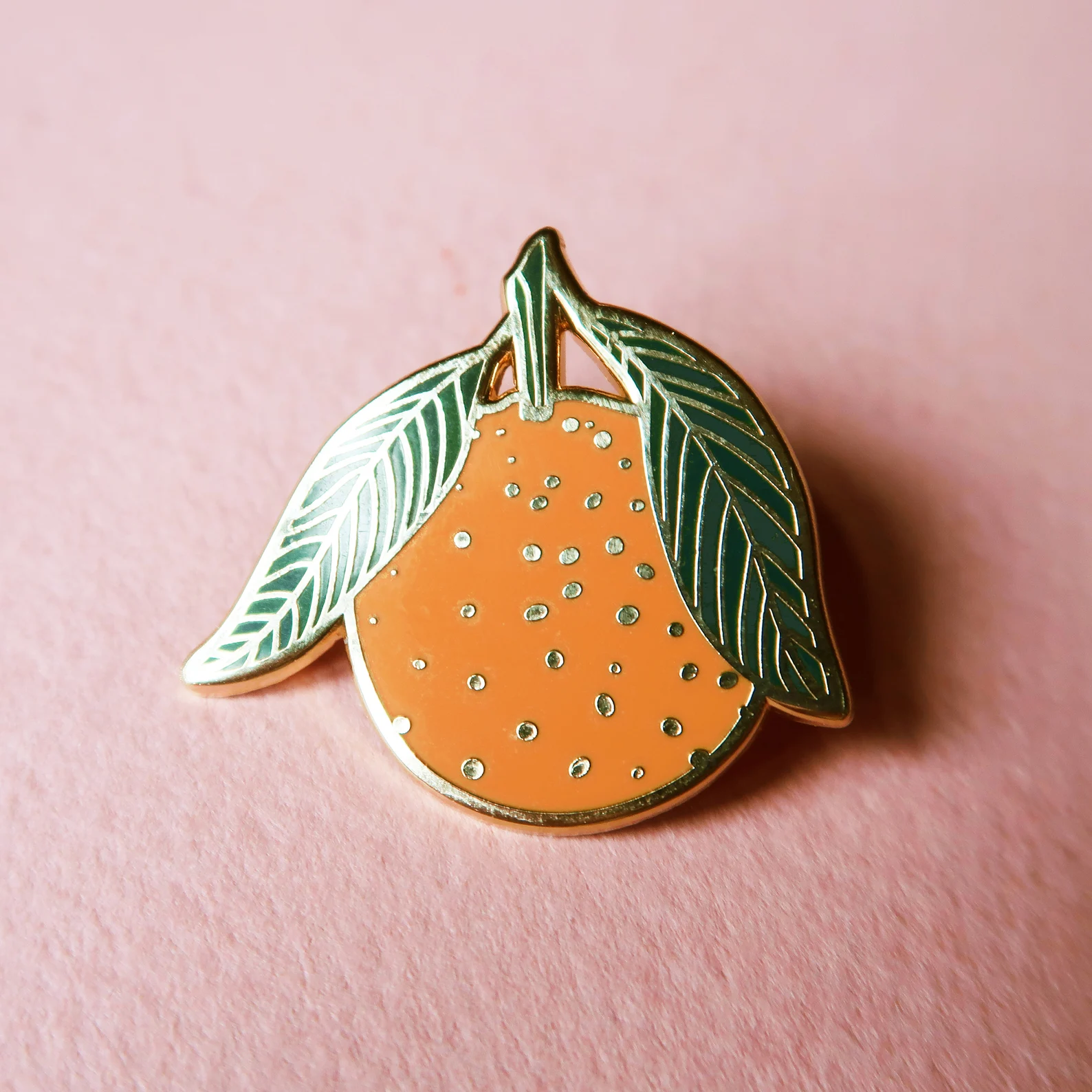 Orange Enamel Pin
