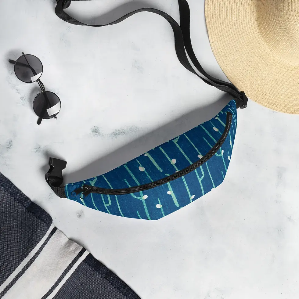 Thumbnail: Sebastian & Clementine Blue Shima-Shima Fanny Pack