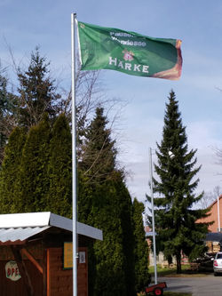 Pausenhof Fahne