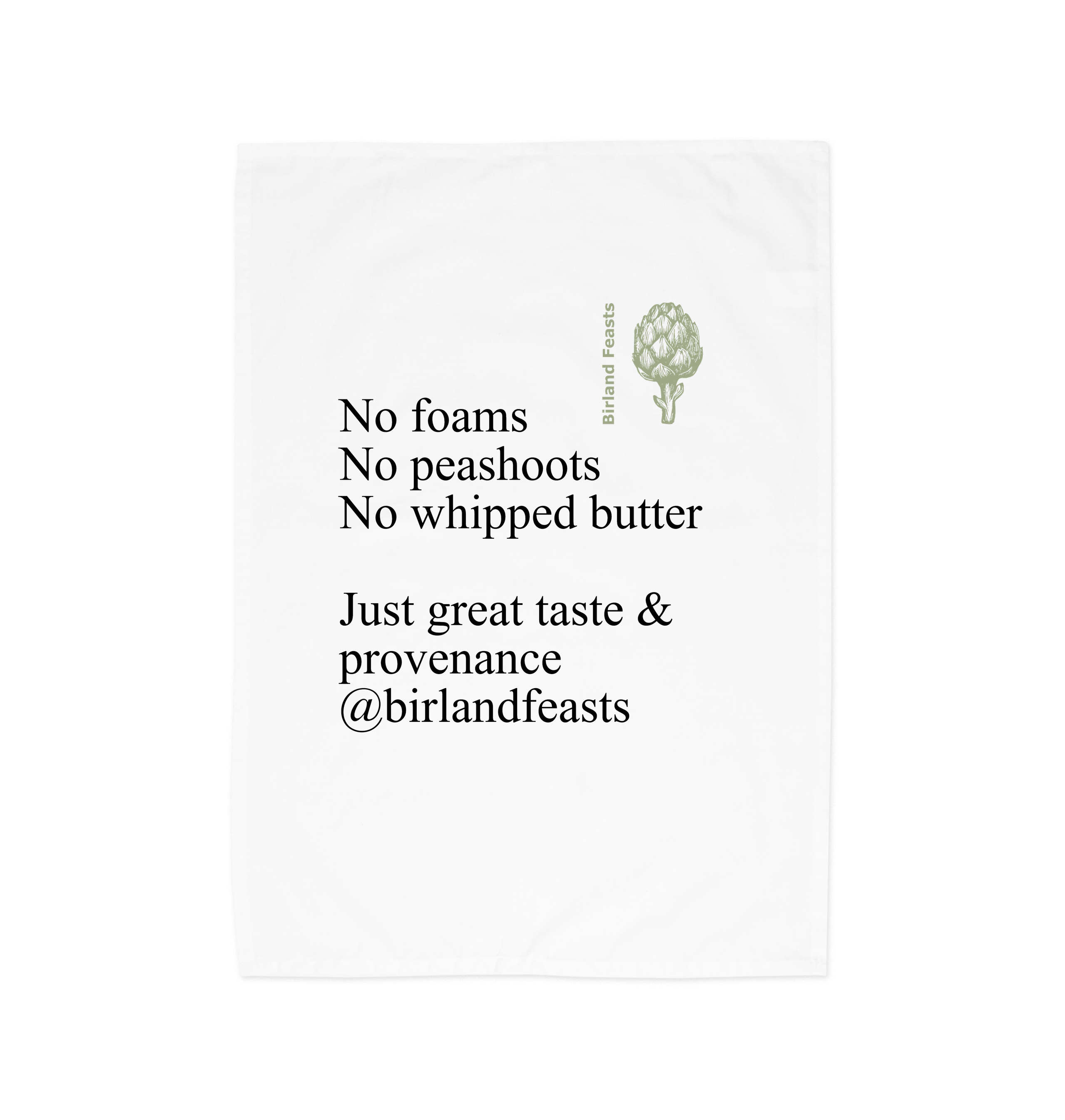 Organic cotton tea towel