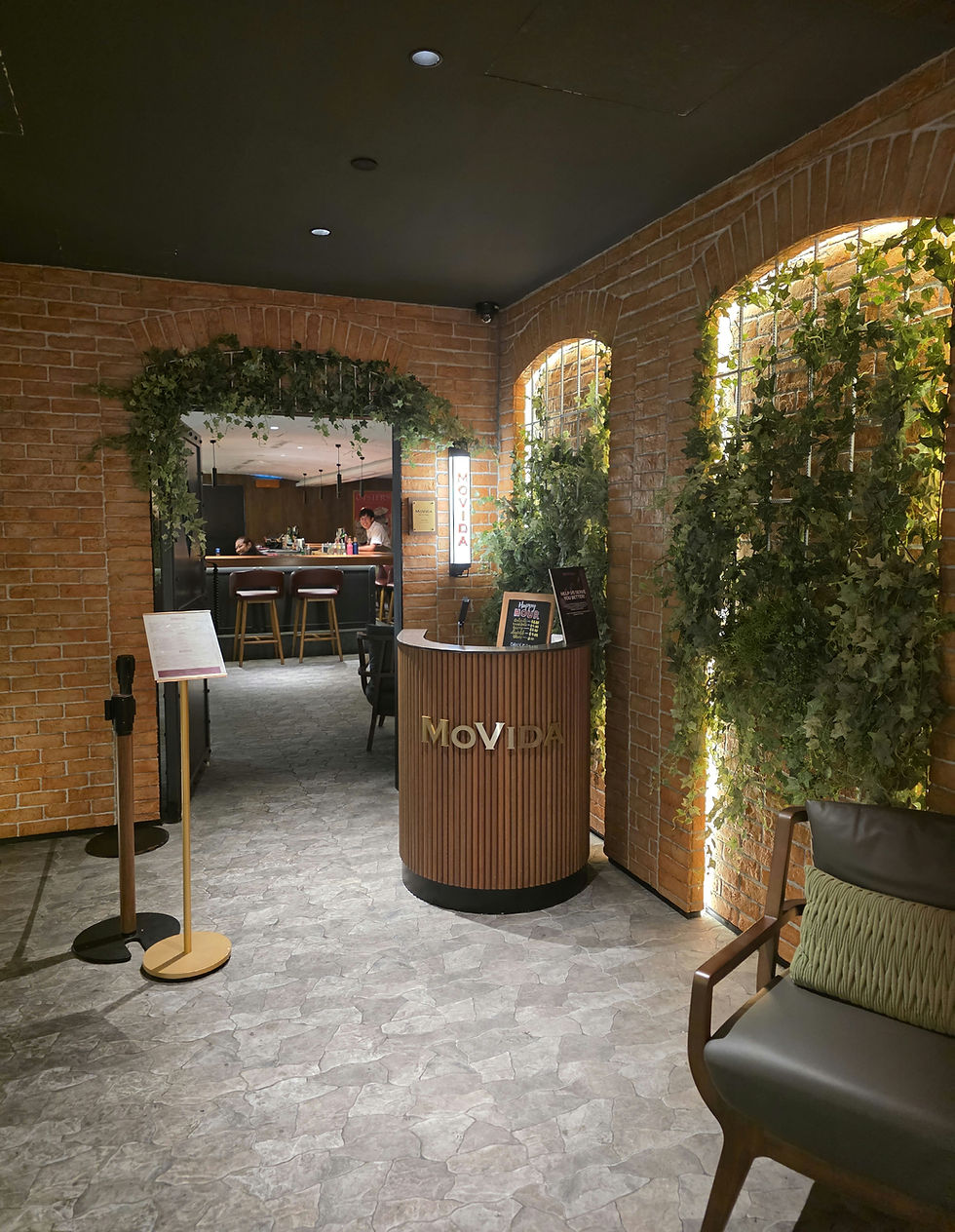 Entrance of Movida in Singapore