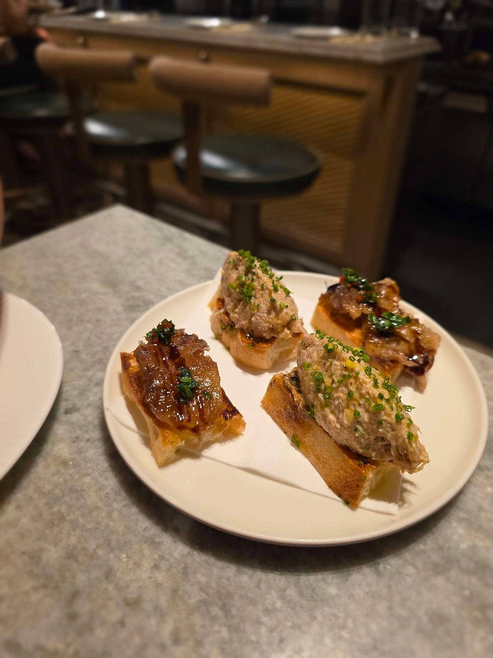 Crab Toast and Bone Marrow Toast