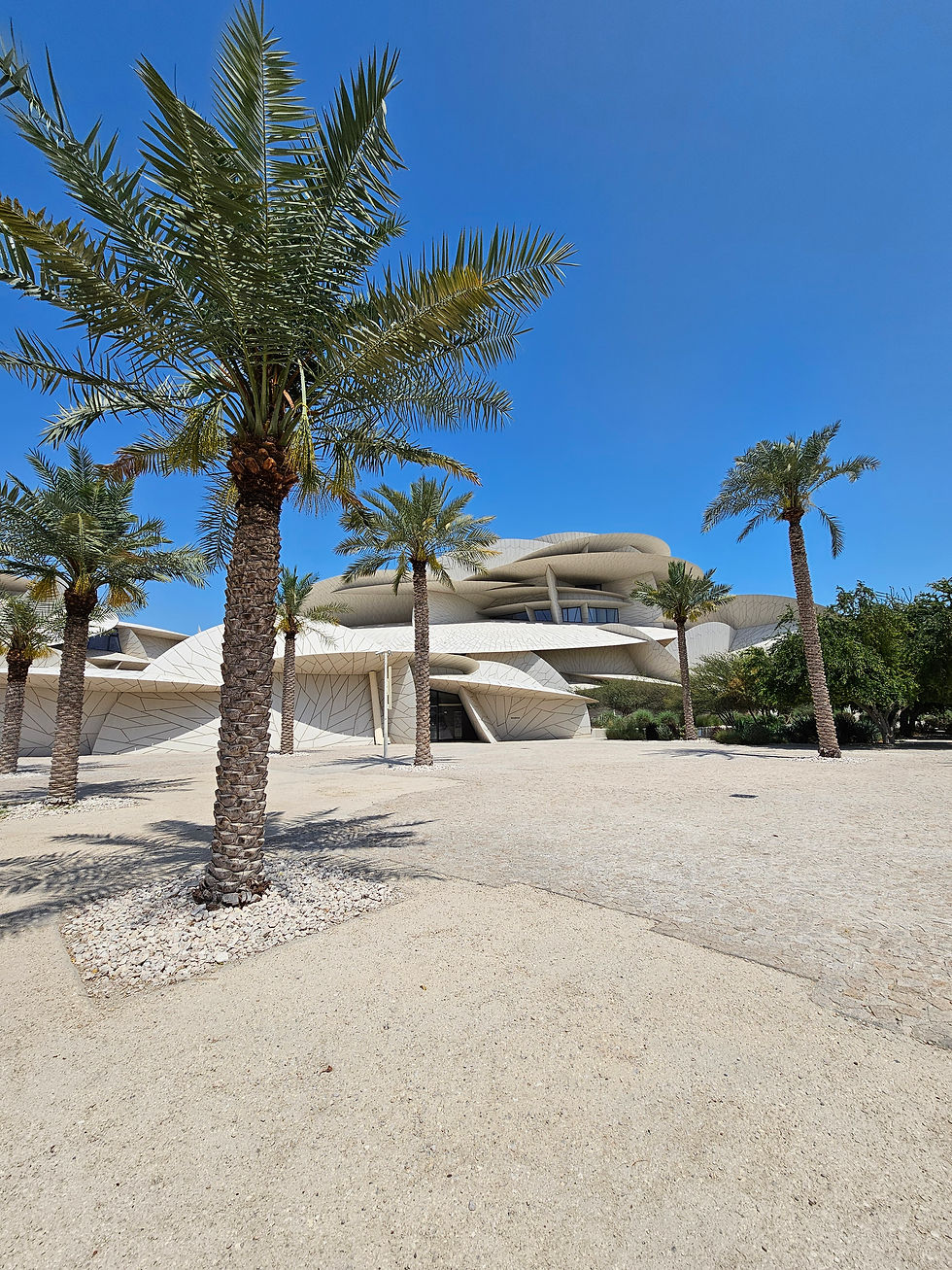 The gorgeous palm trees that surround the "desert rose"