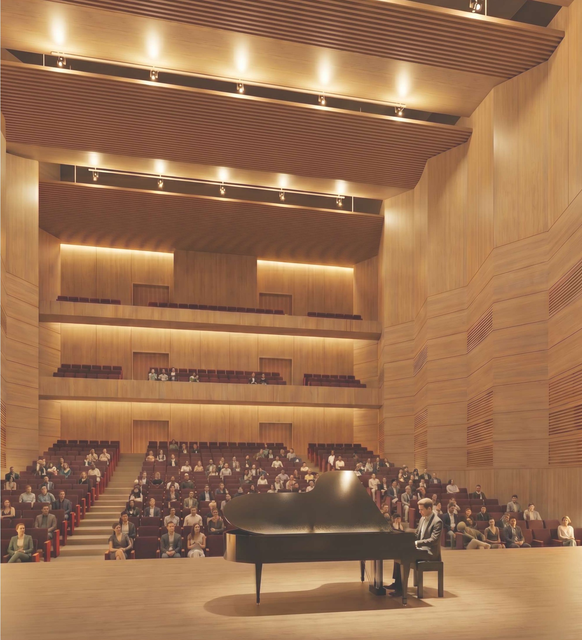 Main concert hall render — alternative view