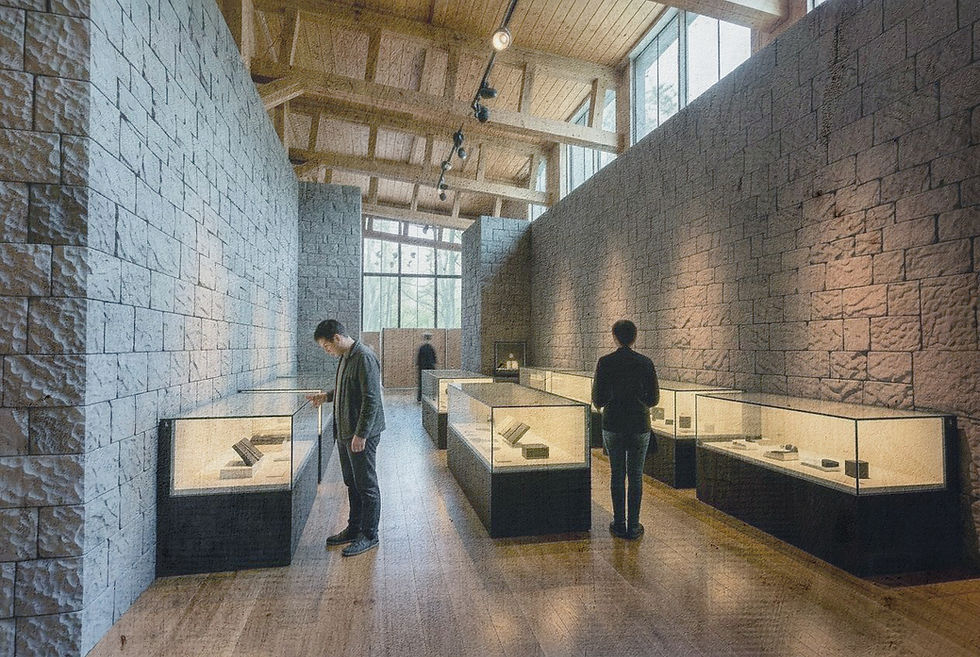Exhibition gallery render