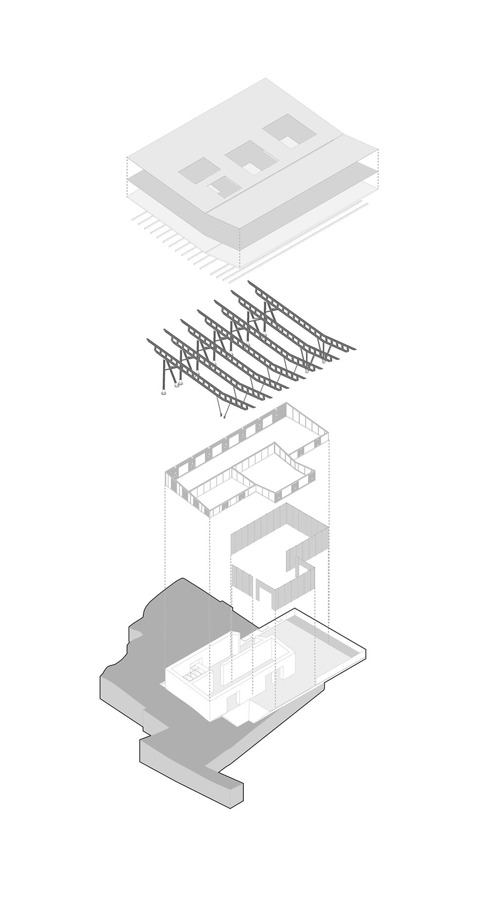 Exploded axonometric diagram