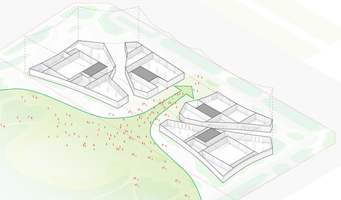 Programme diagram showing functional zoning and area distribution of the Daya Bay Cultural Creative Park