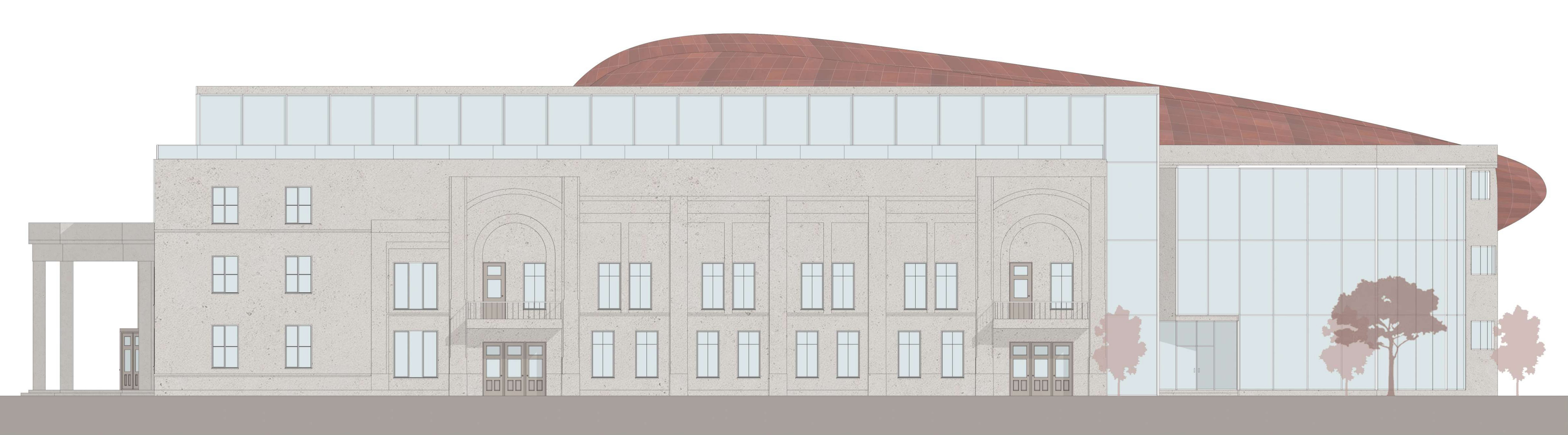 South-west façade