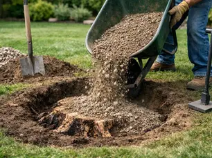 How to Fill a Stump Hole Without Future Settling