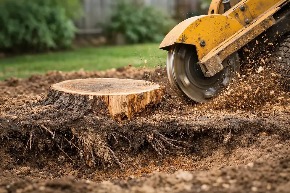 How Deep Should Stump Grinding Go?