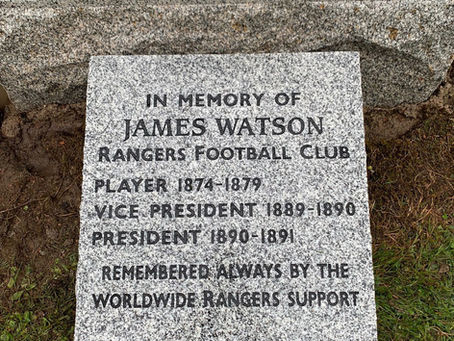 The Restoration of Rangers Graves Project and James Watson Rangers FC 1874-1891.