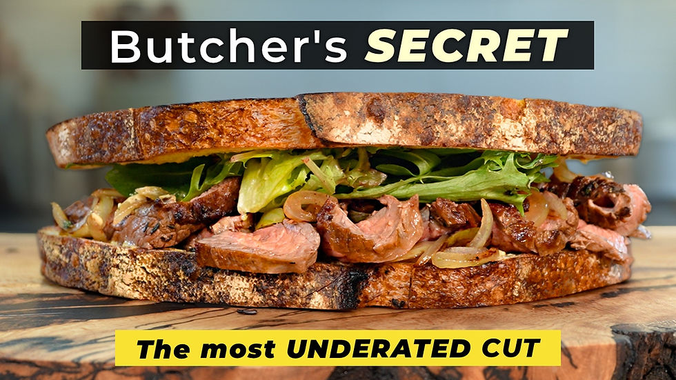 Bavette Steak & Onion Sandwich (The Butcher’s Secret Cut)