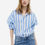 Miniatura: Camisa Oversize Rayas Azul