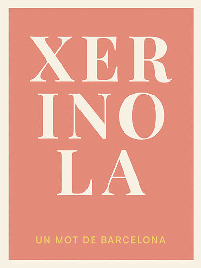 Words Editions poster — Xerinola print by Wes Not There | Local words in typographic form