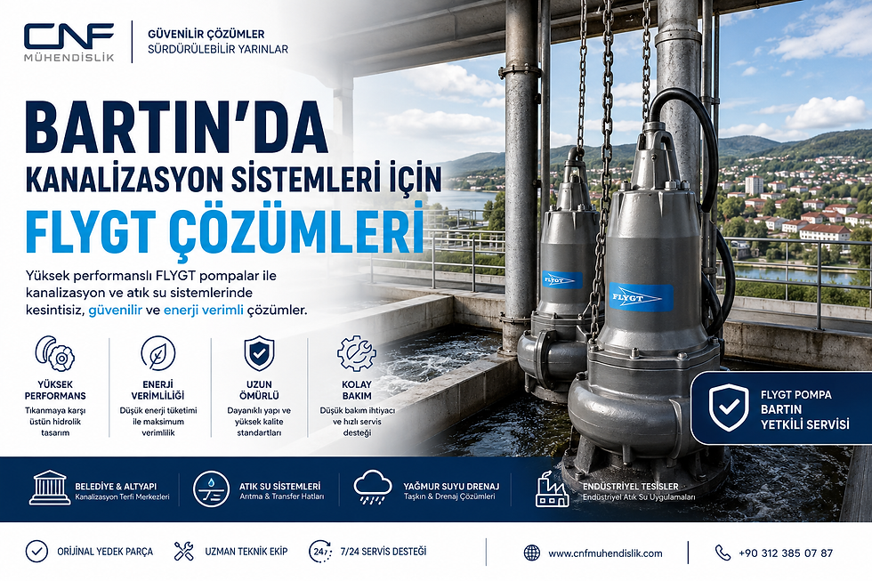 Bartın’da Kanalizasyon Sistemleri için FLYGT Çözümleri