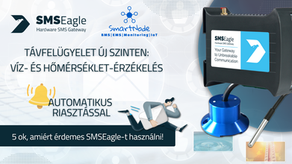 Távfelügyelet új szinten: víz- és hőmérséklet-érzékelés automatikus riasztással