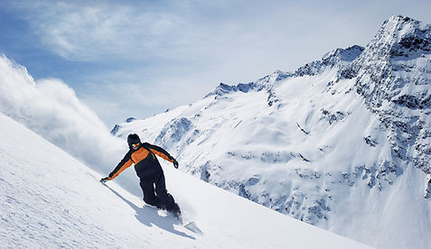 Snowboarder on Slope