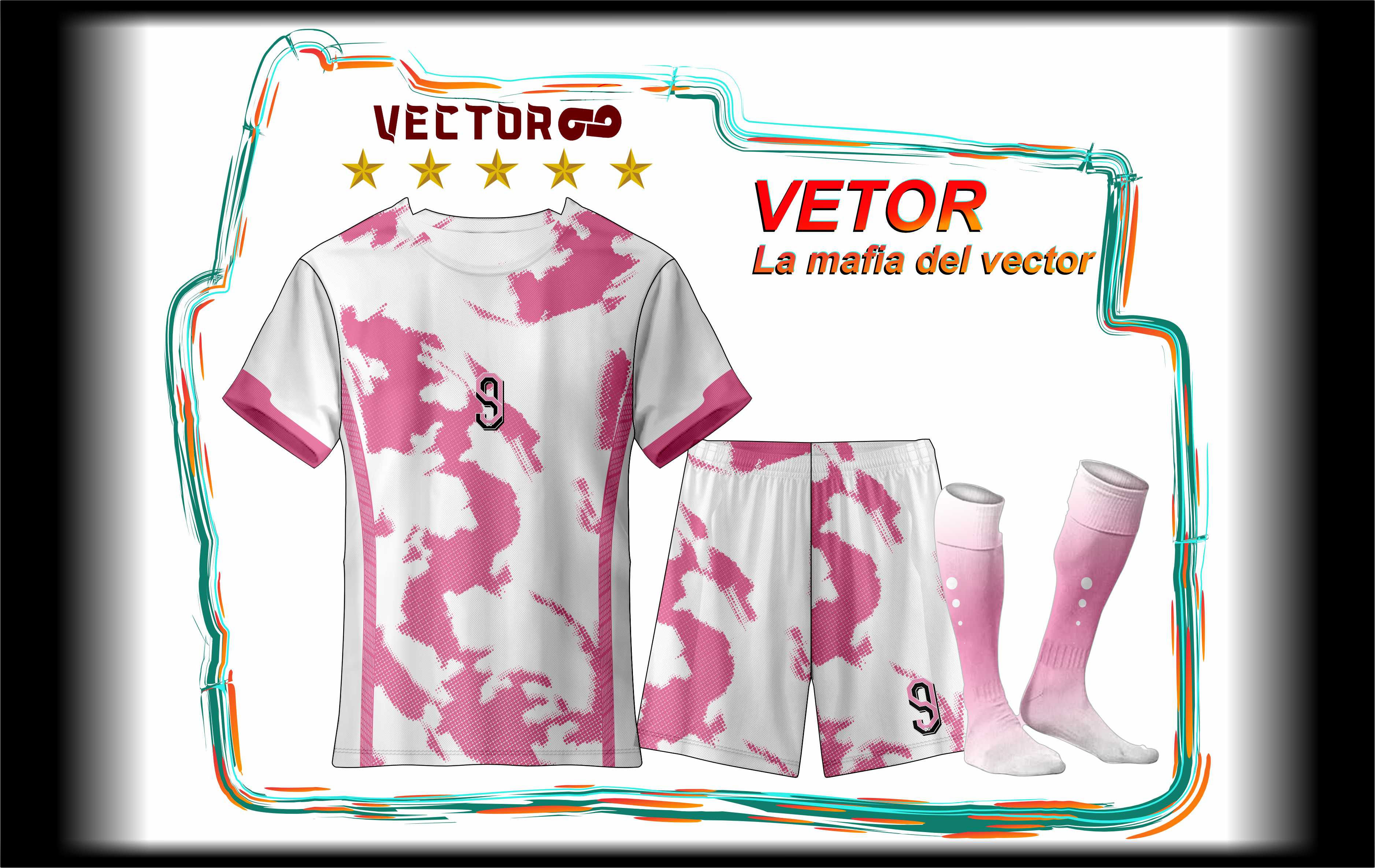 PUNTOS  VETOR BLANCO ROSA
