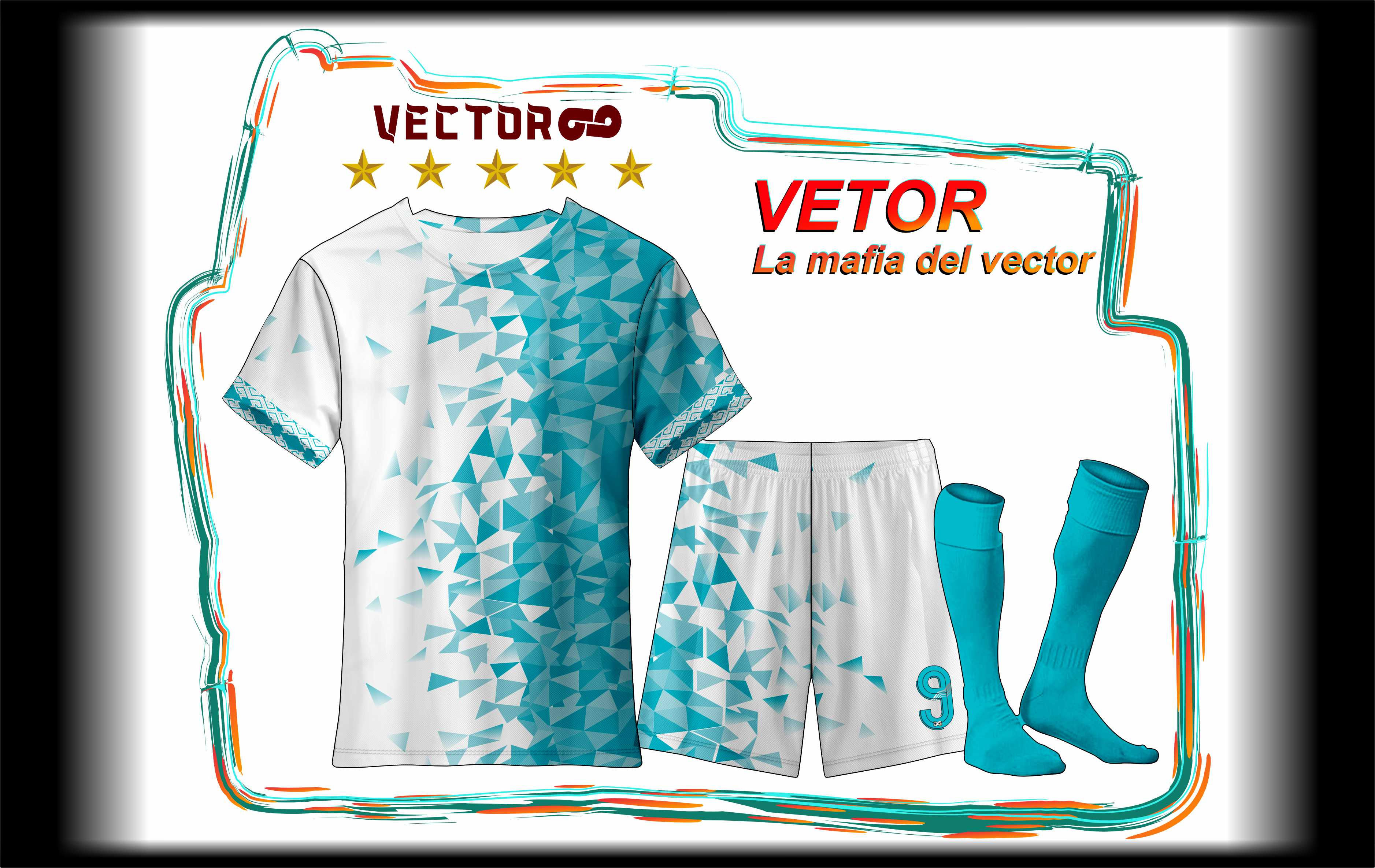TRIANGULOS VETOR BLANCO TURQUEZA