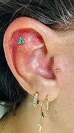 Flat and Tragus Piercings 