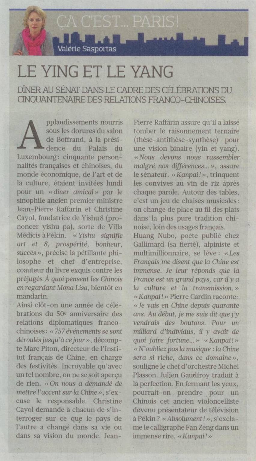 Le Figaro du 3 Décembre 2014