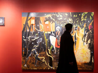 « Ce qui brille derrière la nuit » – Fin de résidence d'Assoukrou Aké à la Maison des Arts de Pékin 