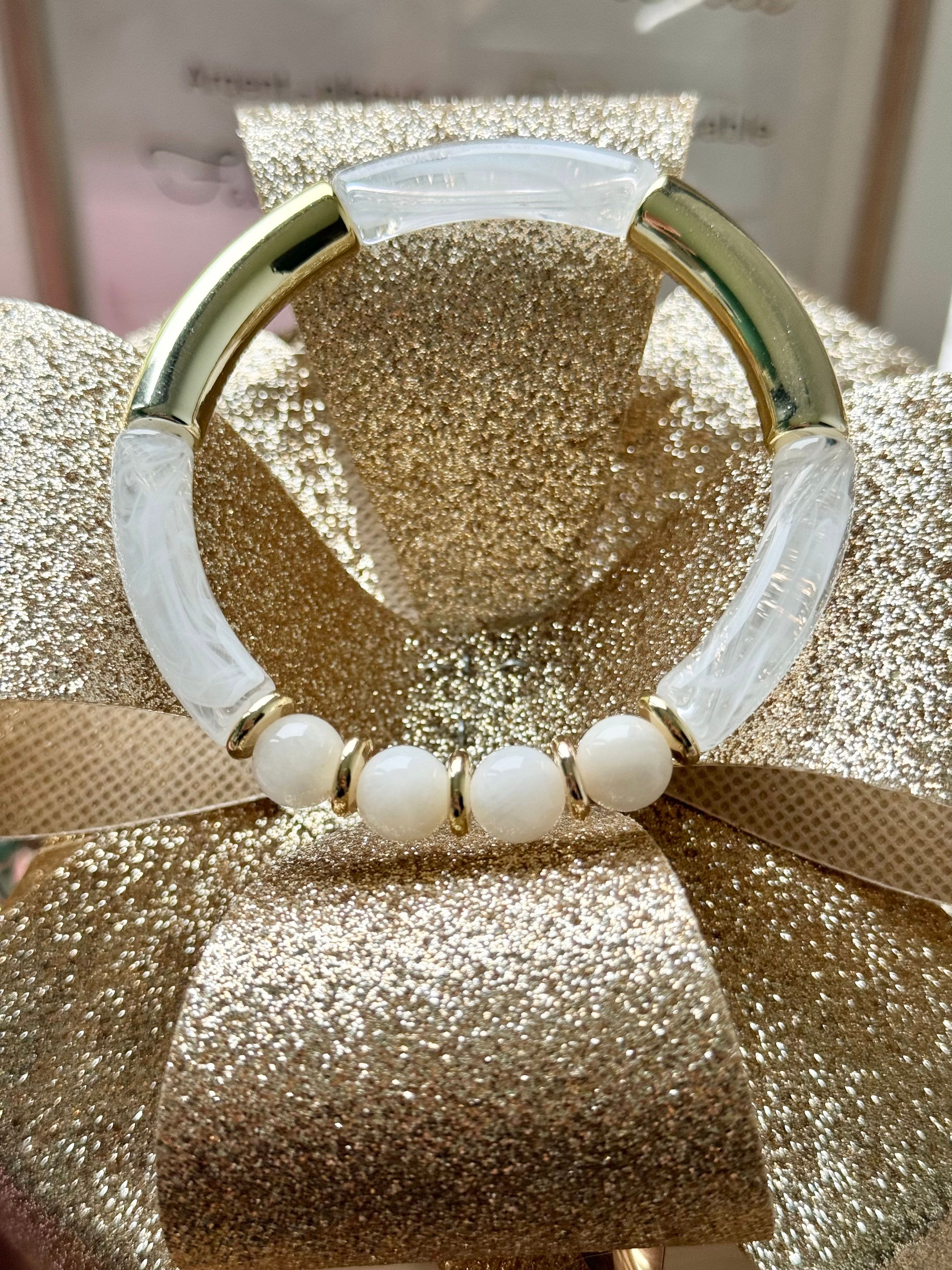 Bracelet BELLA ⬖ Pierre de lune 
