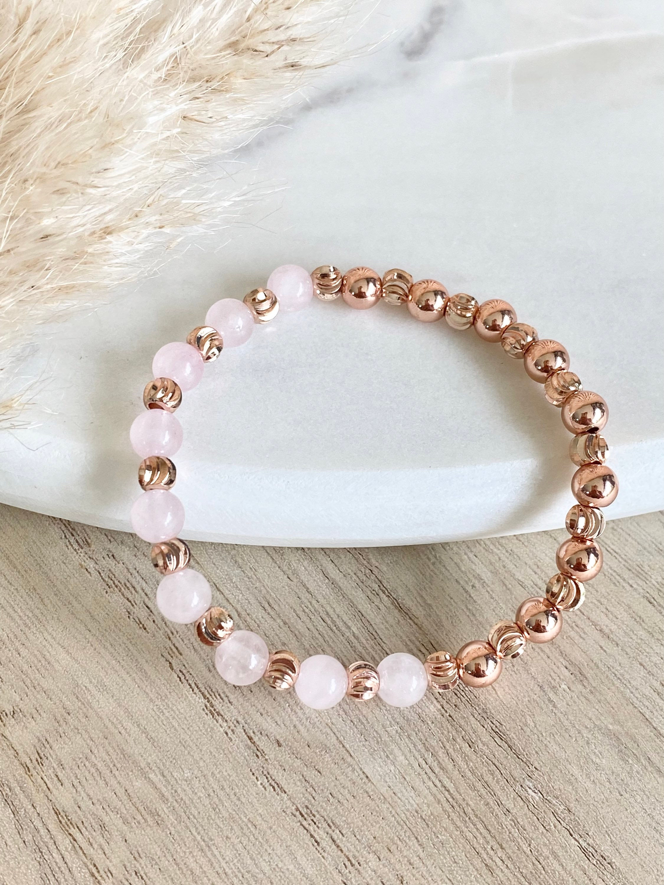 Bracelet VINICIA ⬖ Quartz rose