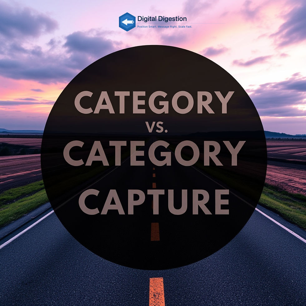 Category Creation vs Category Capture: The GTM Decision That Determines Your Runway