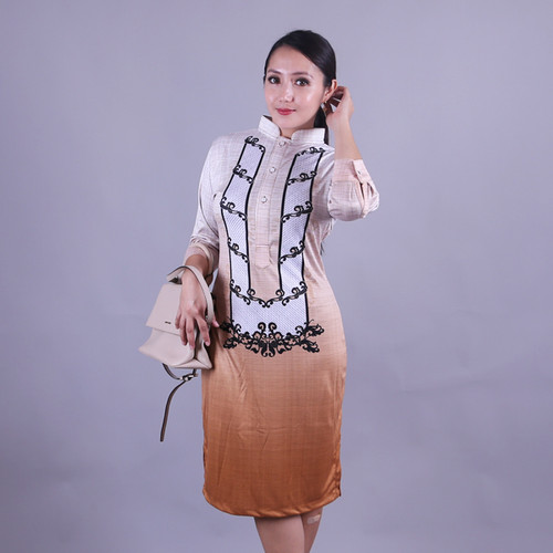 modern filipiniana dress Dress, Philippine Fabric, Formal Wear, Lace Overlay Design, For Mom, Filipino Wedding Wear, Hablon Accent XXL (custom sizing available upon request) Featuring a sophisticated square neckline Feature sculpted butterfly sleeves for traditional flair Perfect for every occasion Collared Overlap Filipiniana Dress |