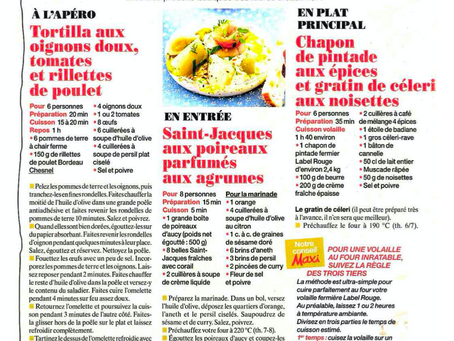 Maxi - Recette Bordeau Chesnel